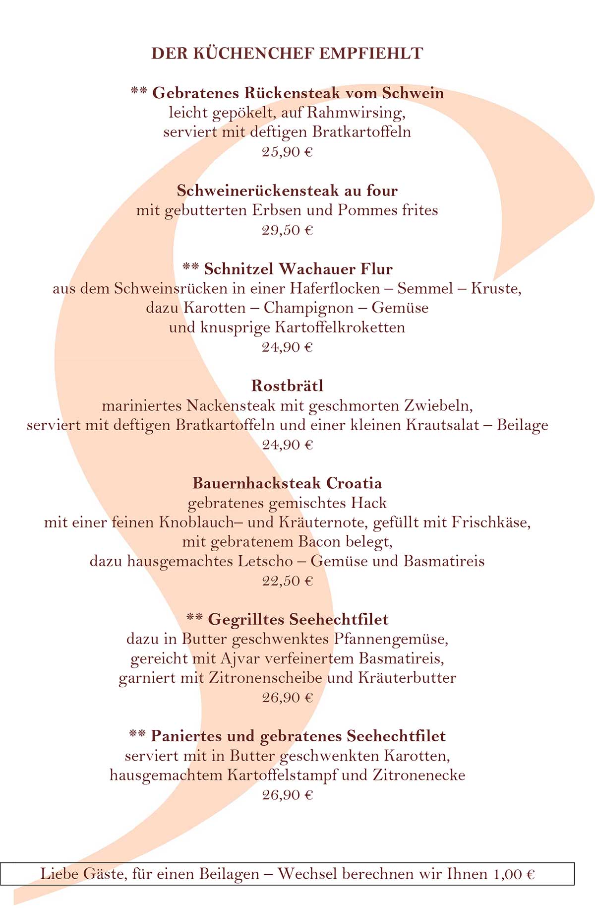 Speisekarte Seite 3