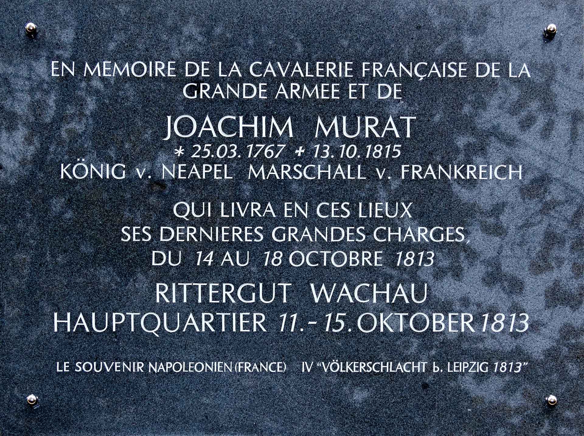 Gedenktafel für Joachim Murat